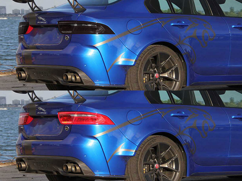 xe Before and After Smoked Taillights