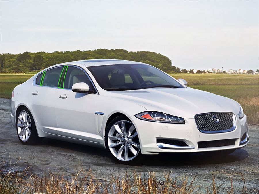 jaguar xf 2009-2015 Pillar Post Trim Installation Location