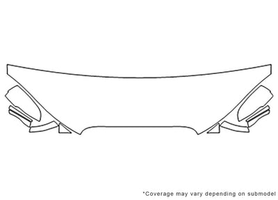 xf 3M Clear Bra Hood Precut PPF Diagram