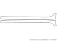 xf 3M Clear Bra Door Cup Precut PPF Diagram