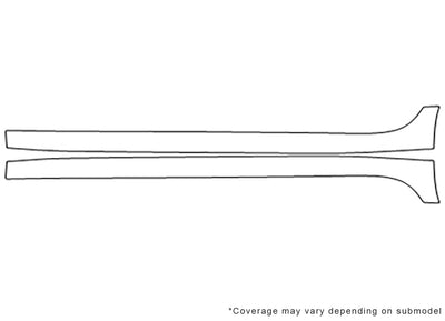 xf 3M Clear Bra Door Cup Precut PPF Diagram