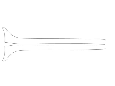 xf Avery Dennison Clear Bra Door Cup Precut PPF Diagram