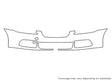 xf xfr Avery Dennison Clear Bra Bumper Precut PPF Diagram