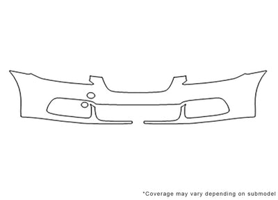 xf xfr Avery Dennison Clear Bra Bumper Precut PPF Diagram