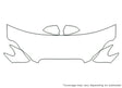 xf xfr Avery Dennison Clear Bra Hood Precut PPF Diagram