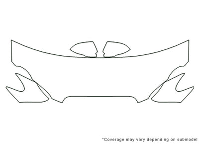 xf xfr Avery Dennison Clear Bra Hood Precut PPF Diagram