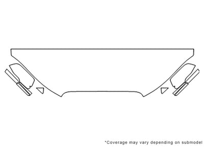 xf xfr 3M Clear Bra Hood Precut PPF Diagram