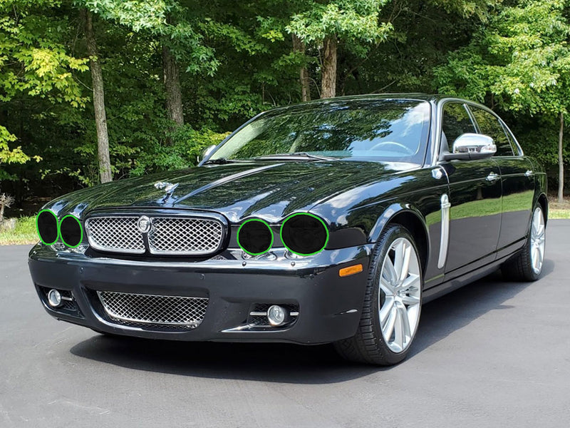 jaguar xj 2009-2009 Headlight Tint Location