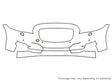 xj 3M Clear Bra Bumper Precut PPF Diagram