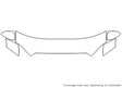 xj 3M Clear Bra Hood Precut PPF Diagram