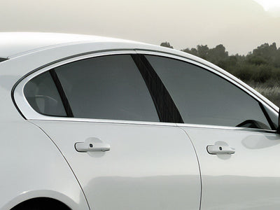 jaguar xj 2009-2019 Brushed Aluminum Black Pillar Cover Diagram