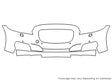 xj 3M Clear Bra Bumper Precut PPF Diagram