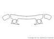 xj-type 3M Clear Bra Hood Precut PPF Diagram