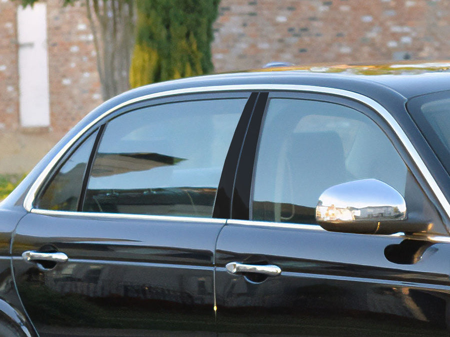 jaguar xj-series 2004-2008 Matte Black Pillar Cover Diagram