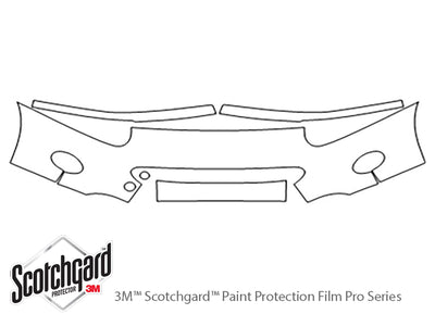 xk-type 3M Clear Bra Bumper Precut PPF Diagram