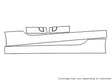 xk-type Avery Dennison Clear Bra Door Cup Precut PPF Diagram