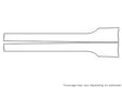 xk-type 3M Clear Bra Door Cup Precut PPF Diagram