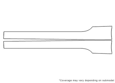 xk-type 3M Clear Bra Door Cup Precut PPF Diagram