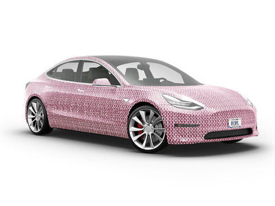 Jam Purple Brick Vehicle Vinyl Wrap