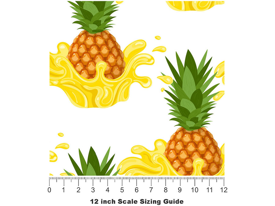 James Queen Juice Fruit Vinyl Film Pattern Size 12 inch Scale~Rwraps James Queen Juice Fruit Sizing Chart~2