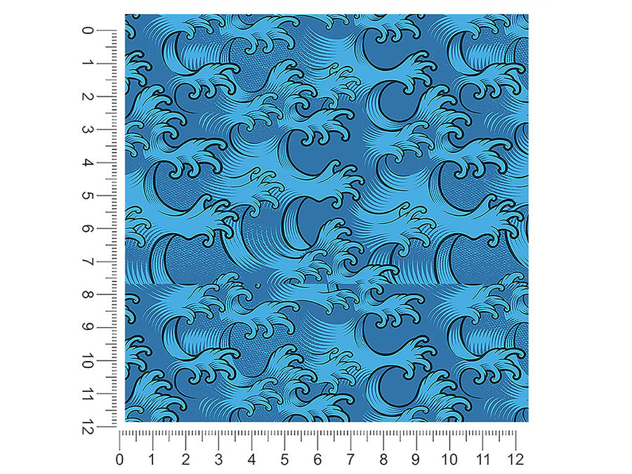 japanese waves japanese 1ft x 1ft Craft Sheets