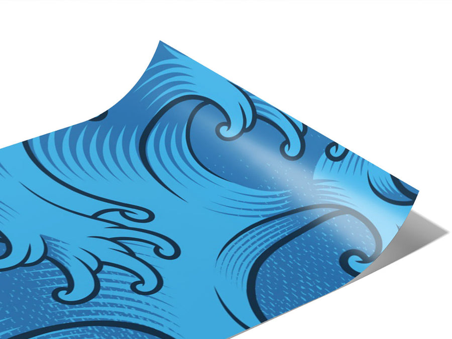 Japanese Waves Asian Vinyl Wraps~Rwraps Series 914 Digitally Printed Vinyl Wrap~0