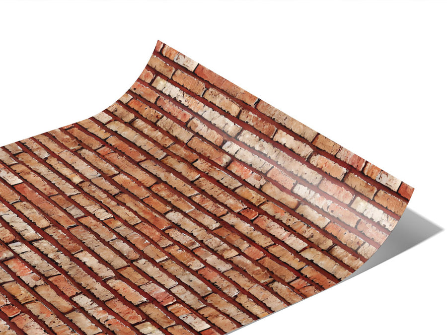 Jasper Orange Brick Vinyl Wraps~Rwraps Series 914 Digitally Printed Vinyl Wrap~1