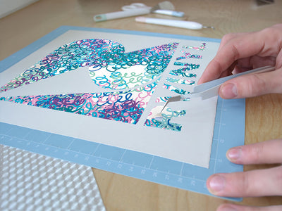 jazz doodle abstract geometric Easy Weed Craft Vinyl