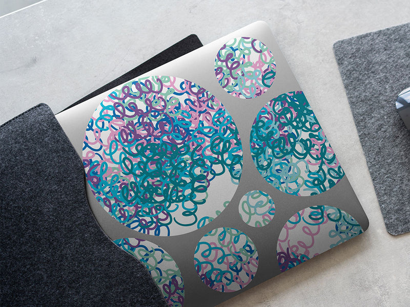 jazz doodle abstract geometric DIY Laptop Stickers