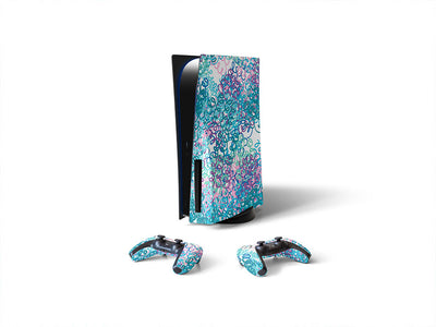 jazz doodle abstract geometric Sony PS5 DIY Skin