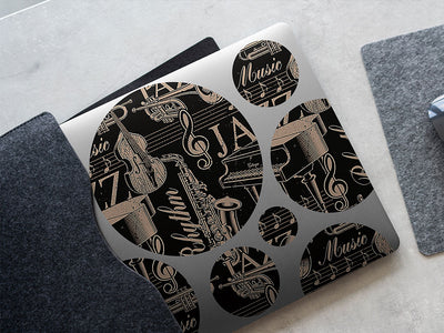 jazz essentials music DIY Laptop Stickers