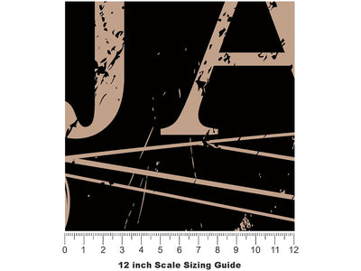 Jazz Essentials Music Vinyl Film Pattern Size 12 inch Scale~Rwraps Jazz Essentials Music Sizing Chart~2