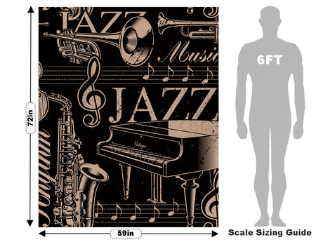 Jazz Essentials Music Vehicle Wrap Scale~Rwraps Series 914 Jazz Essentials Music Measurements~1