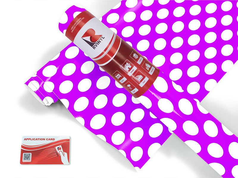 jazzberry pink polka dot Craft Vinyl Roll