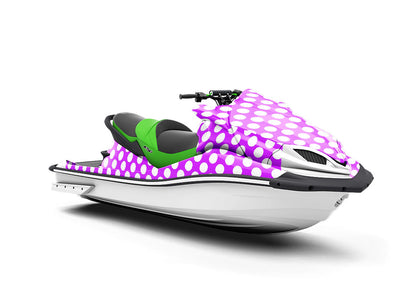 Jazzberry Pink Polka Dot Jet Ski Vinyl Customized Wrap