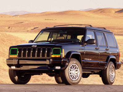 jeep cherokee 1993-1998 Headlight Tint Location