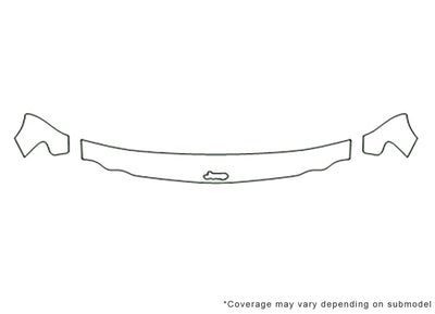 cherokee Avery Dennison Clear Bra Hood Precut PPF Diagram