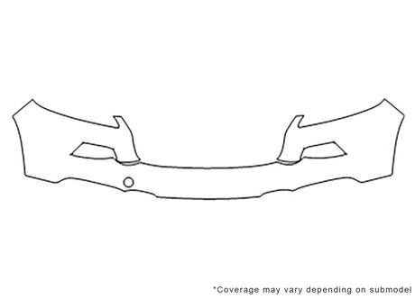 cherokee 3M Clear Bra Bumper Precut PPF Diagram