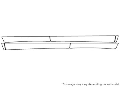 cherokee 3M Clear Bra Door Cup Precut PPF Diagram