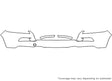 cherokee 3M Clear Bra Bumper Precut PPF Diagram