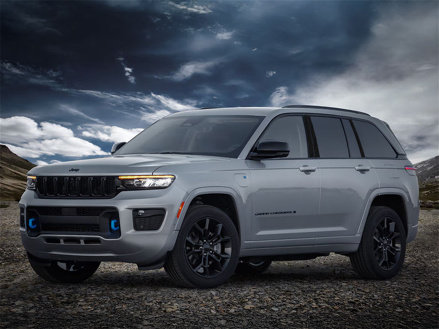 jeep cherokee 2021-2023 (l) Brushed Aluminum Black Pillar Trim