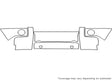 commander Avery Dennison Clear Bra Bumper Precut PPF Diagram