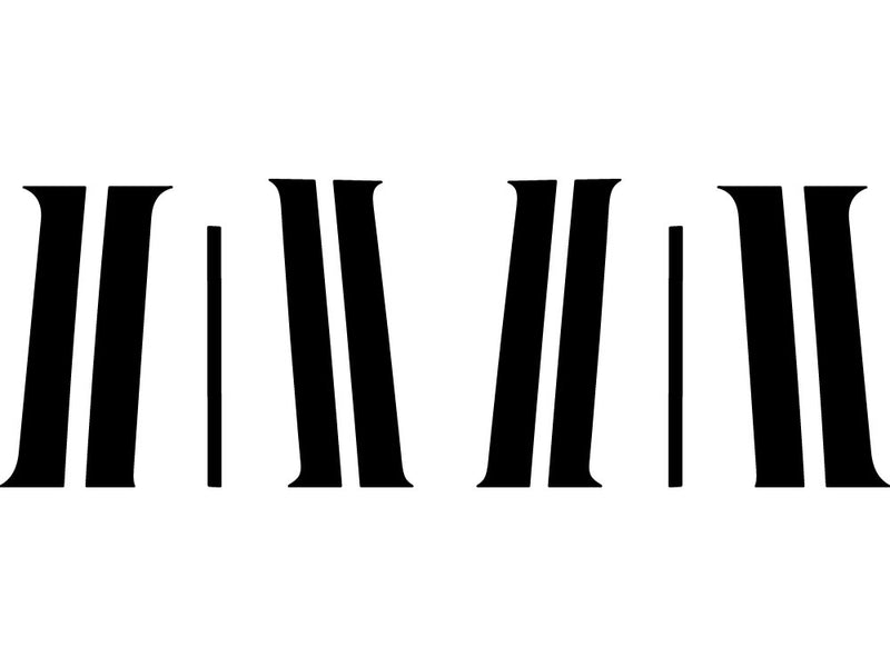 jeep commander 2006-2010 Carbon Fiber Pillar Trim Diagram