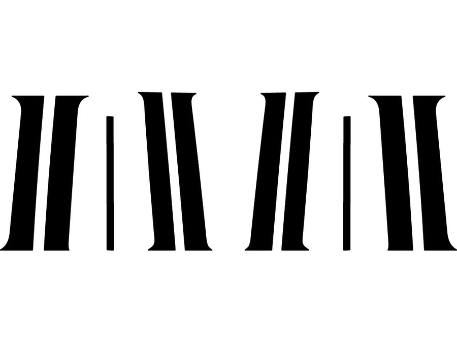 jeep commander 2006-2010 Carbon Fiber Pillar Trim Diagram