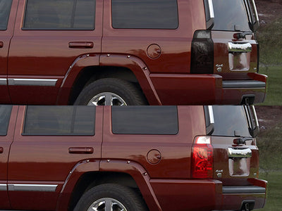 commander Before and After Smoked Taillights