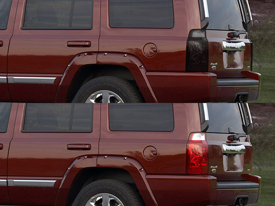 commander Before and After Smoked Taillights
