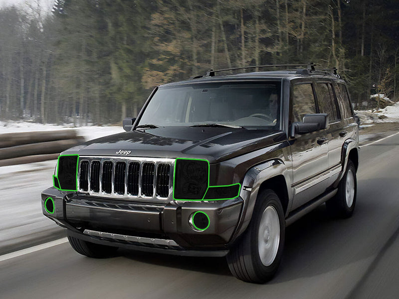jeep commander 2006-2011 Headlight Tint Location