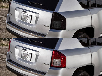 compass Before and After Smoked Taillights