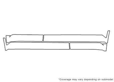 compass 3M Clear Bra Door Cup Precut PPF Diagram
