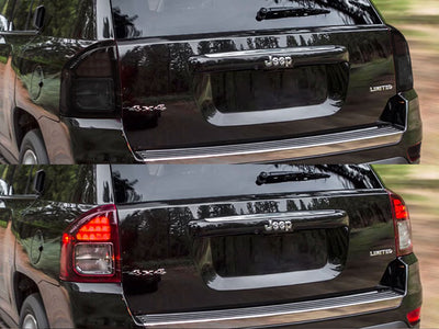 compass Before and After Smoked Taillights